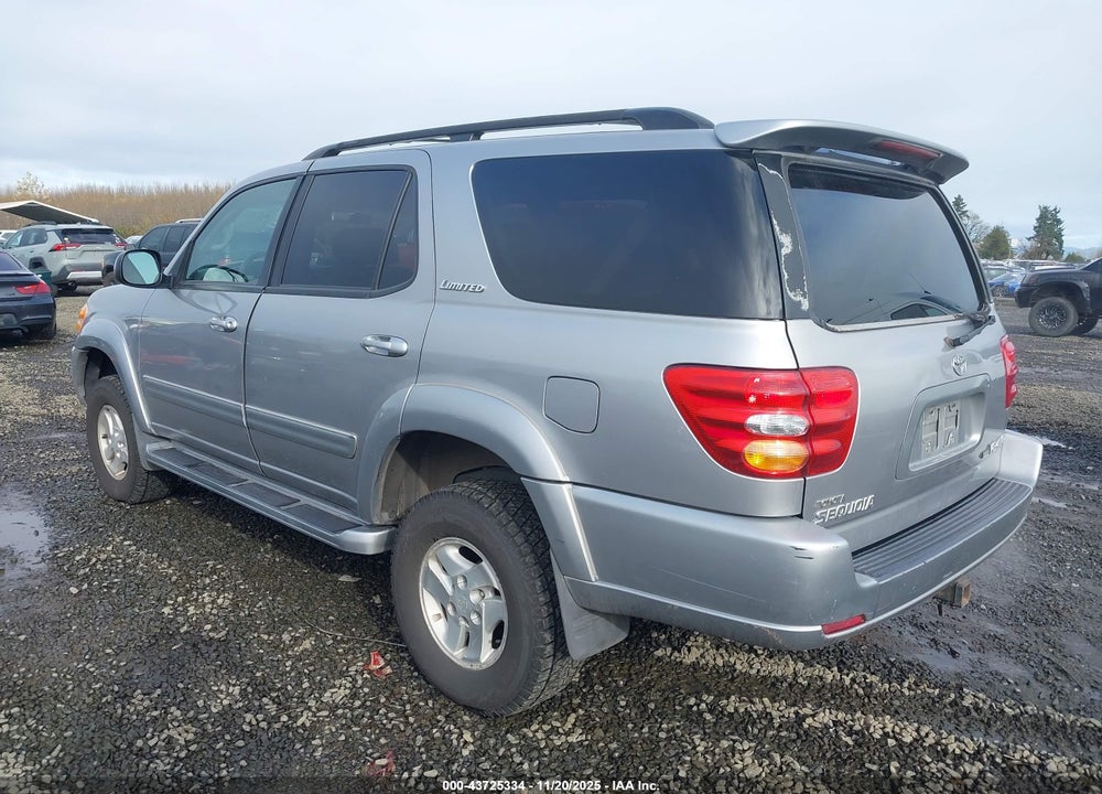 2001 TOYOTA SEQUOIA LIMITED VIN: 5TDBT48A21S004103