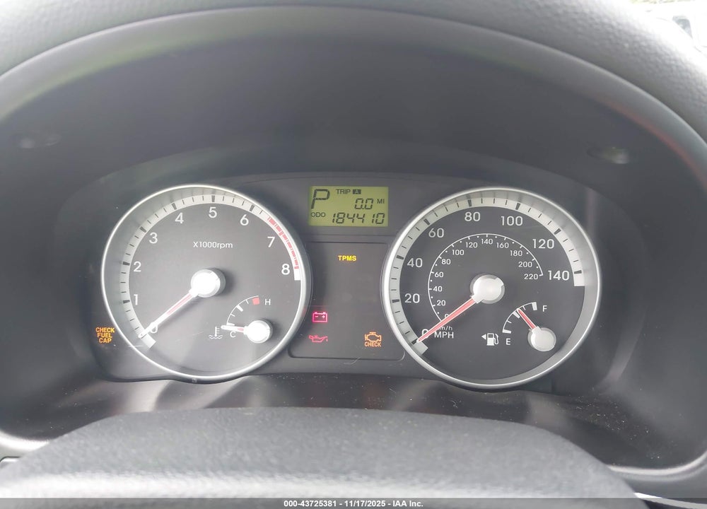 2008 HYUNDAI ACCENT GLS VIN: KMHCN46CX8U258520
