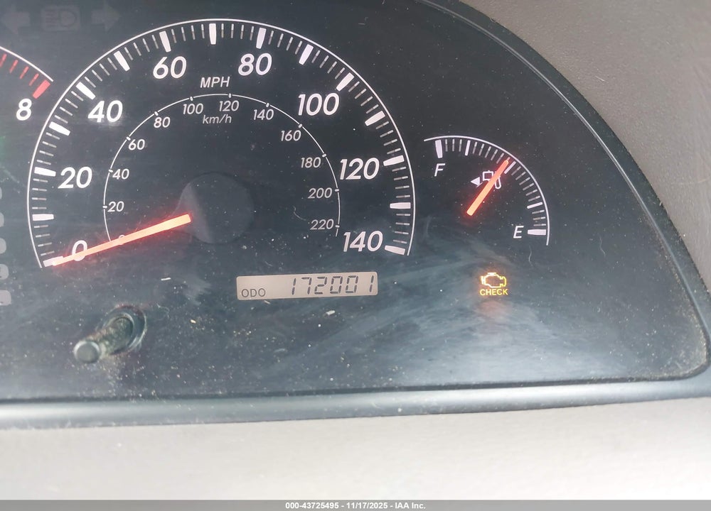 2005 TOYOTA CAMRY LE VIN: 4T1BE32K65U027869