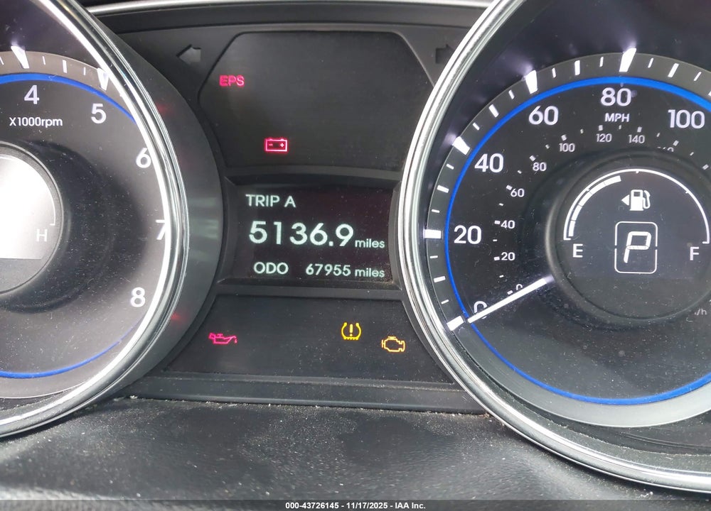 2013 HYUNDAI SONATA VIN: 5NPEC4AC5DH767378