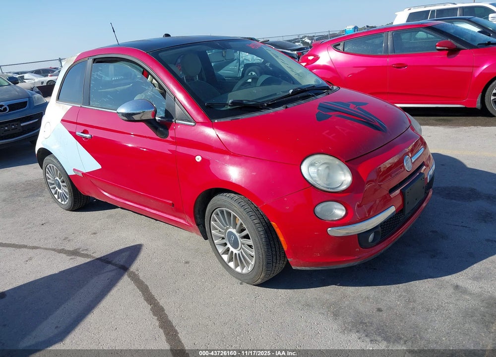 2013 FIAT 500 LOUNGE VIN: 3C3CFFCR0DT574247