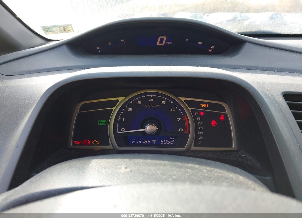 2009 HONDA CIVIC LX VIN: 2HGFA16539H538251