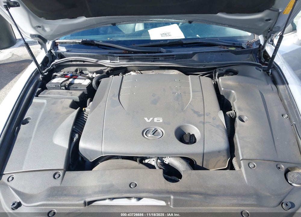 2011 LEXUS IS 250 VIN: JTHBF5C29B5132955