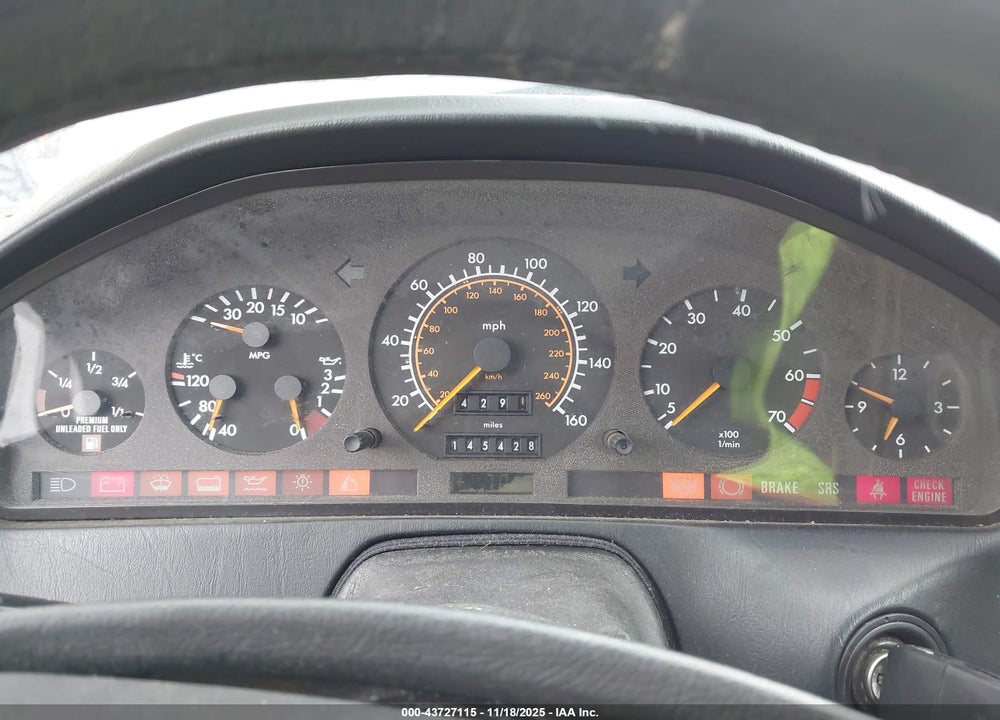 1991 MERCEDES-BENZ 500 SL VIN: WDBFA66E2MF022631