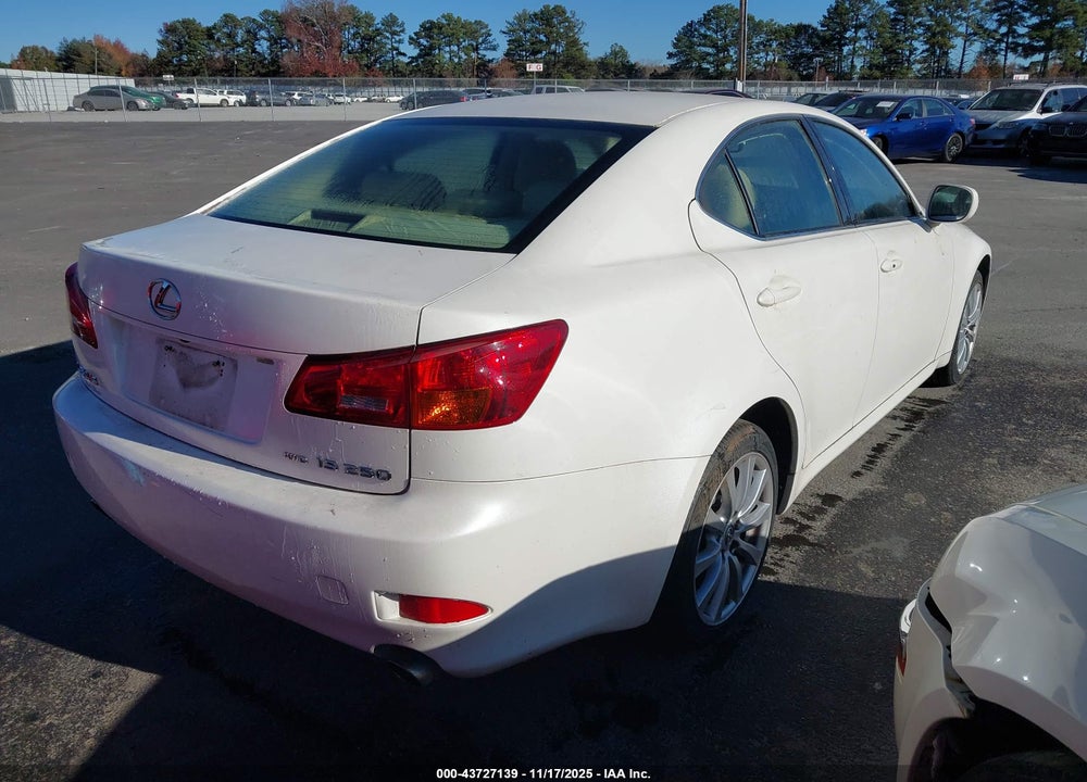 2006 LEXUS IS 250 VIN: JTHCK262362003028