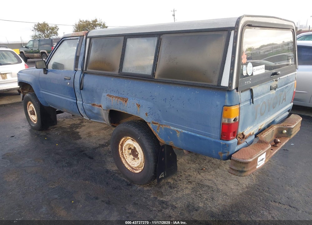1987 TOYOTA PICKUP RN63 STD VIN: JT4RN63R2H0102014