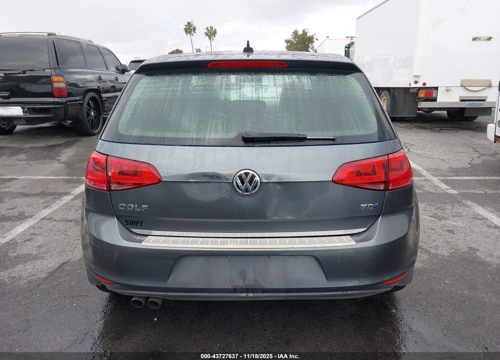 2015 VOLKSWAGEN GOLF TDI S 4-DOOR VIN: 3VW2A7AU8FM021293