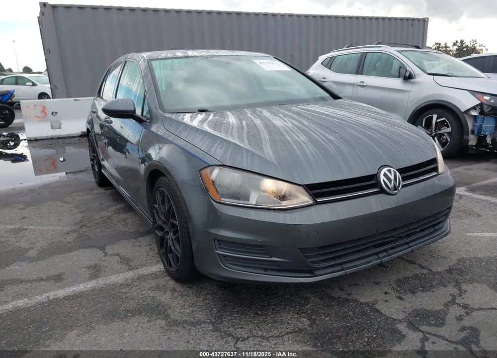 2015 VOLKSWAGEN GOLF TDI S 4-DOOR VIN: 3VW2A7AU8FM021293