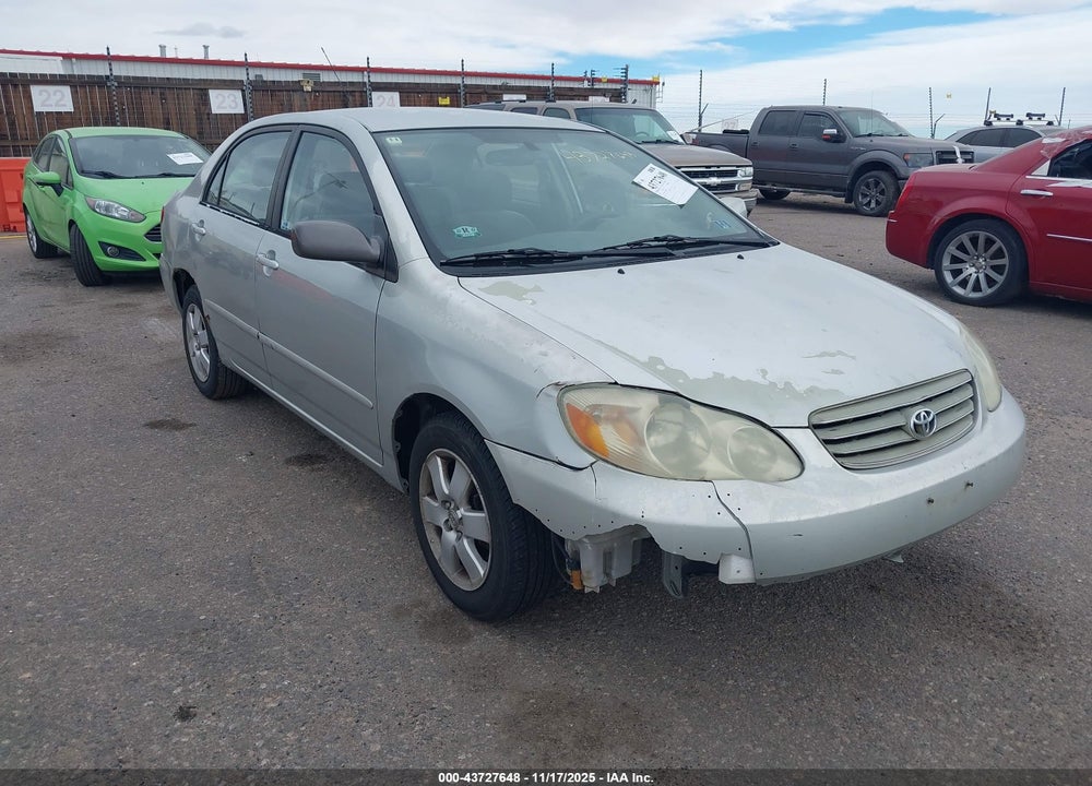 2003 TOYOTA COROLLA LE VIN: 1NXBR32E73Z048385