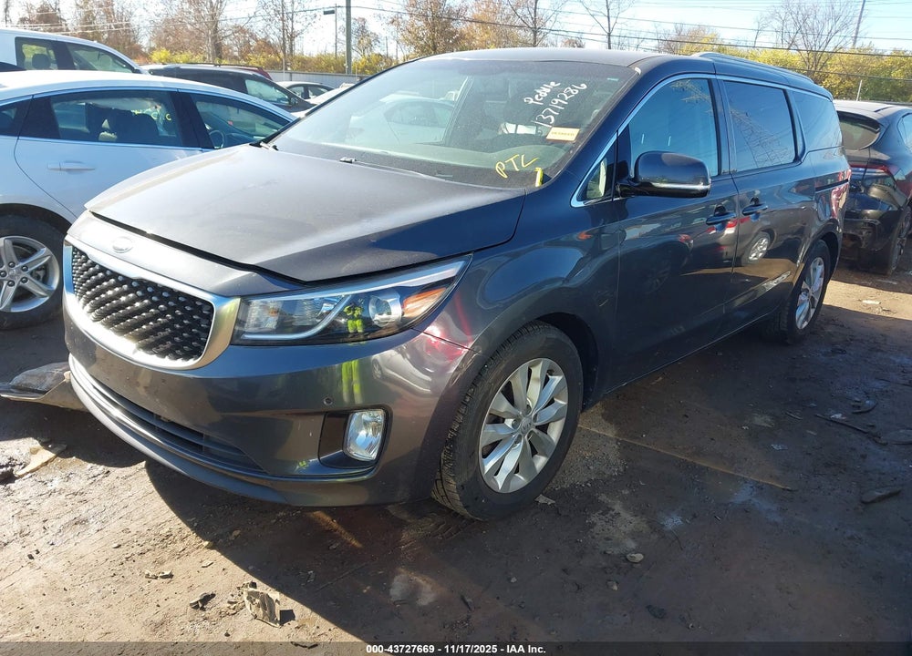 2017 KIA SEDONA EX VIN: KNDMC5C13H6252960