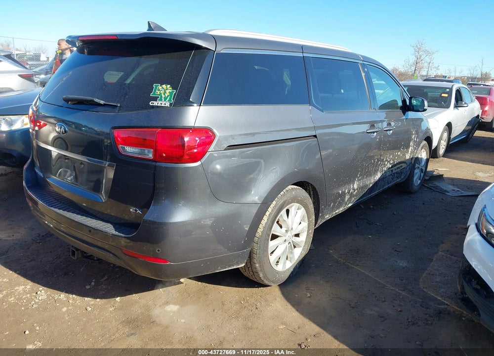 2017 KIA SEDONA EX VIN: KNDMC5C13H6252960
