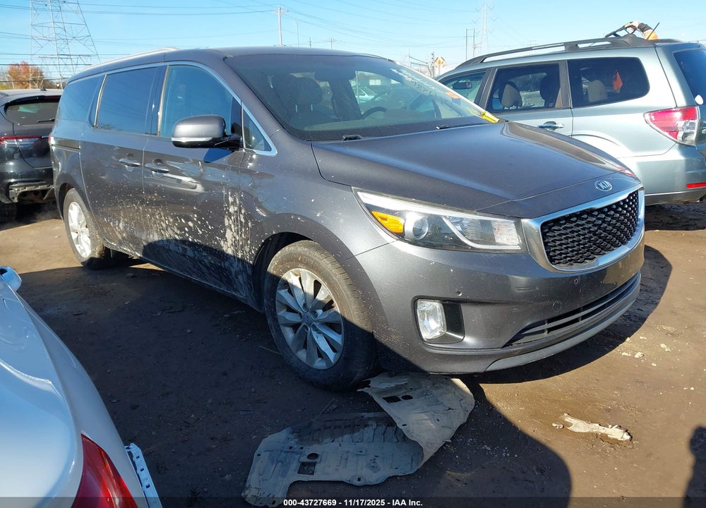 2017 KIA SEDONA EX VIN: KNDMC5C13H6252960