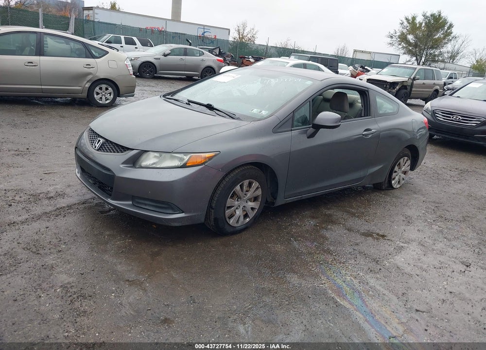 2012 HONDA CIVIC LX VIN: 2HGFG3B51CH503005