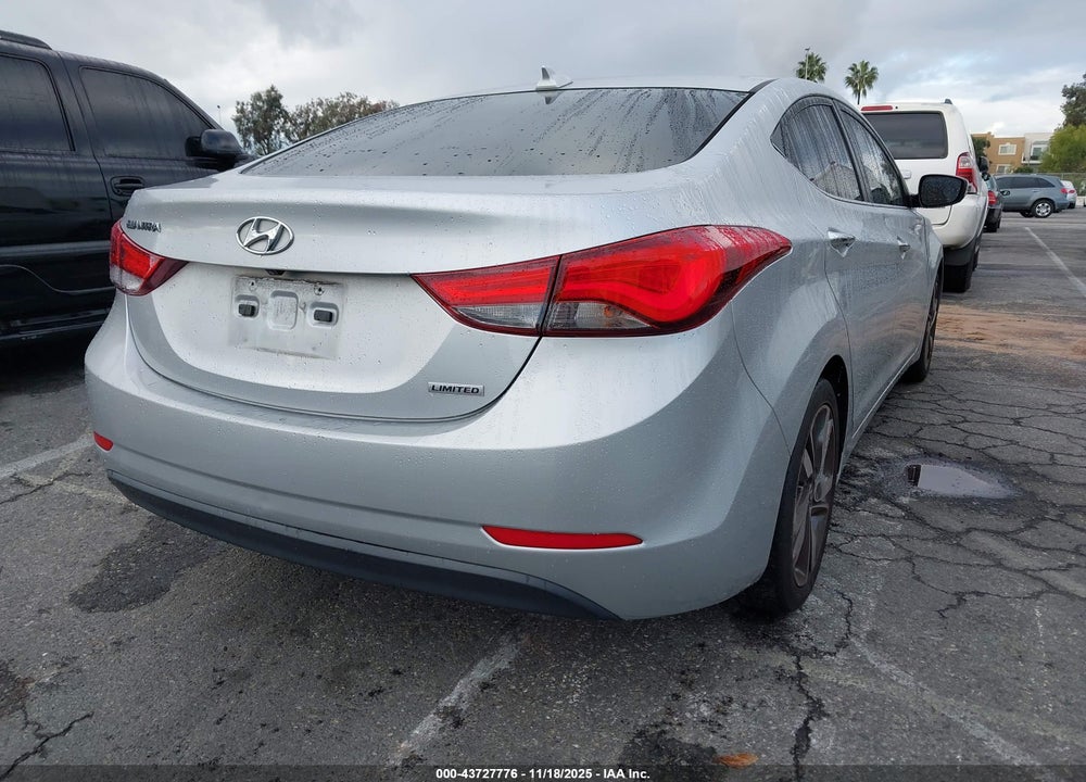 2014 HYUNDAI ELANTRA LIMITED VIN: 5NPDH4AE2EH483240