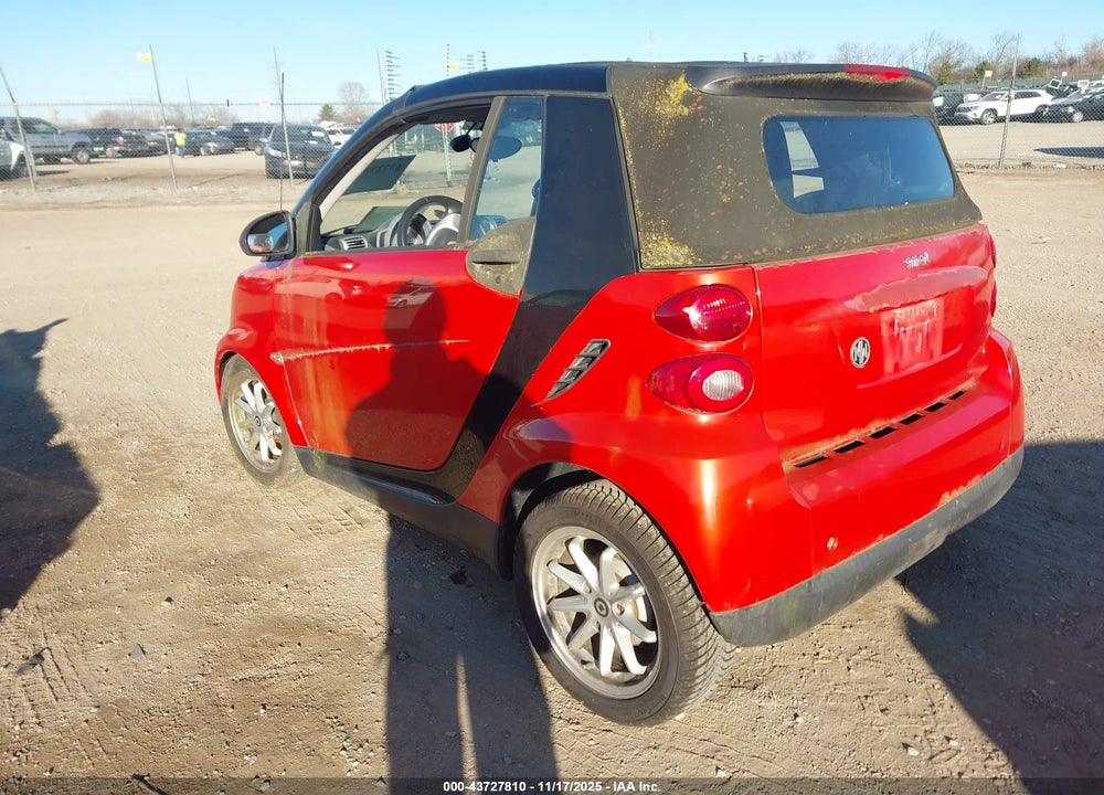 2008 SMART FORTWO PASSION VIN: WMEEK31X38K136105