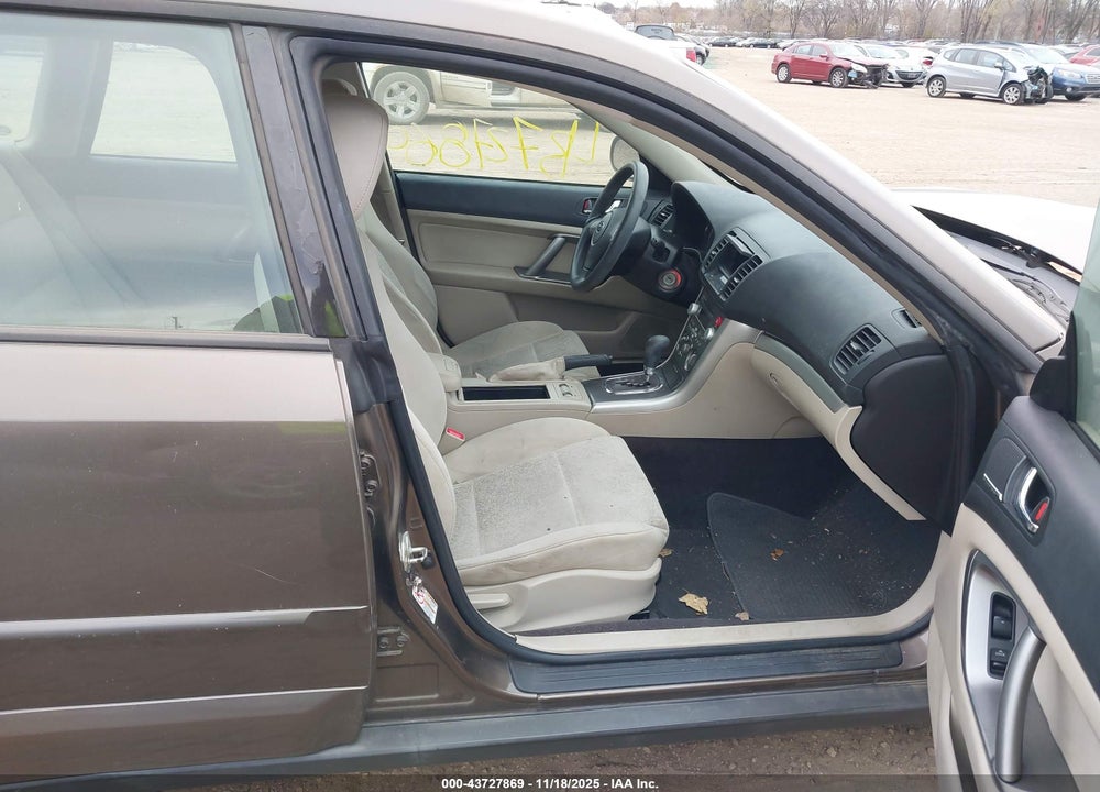 2009 SUBARU OUTBACK 2.5I VIN: 4S4BP61C897324507