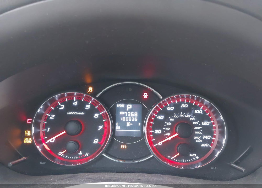 2011 SUBARU FORESTER 2.5XT TOURING VIN: JF2SHGGC1BH733139