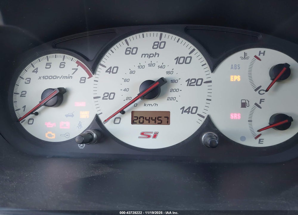 2002 HONDA CIVIC SI VIN: SHHEP33592U305817
