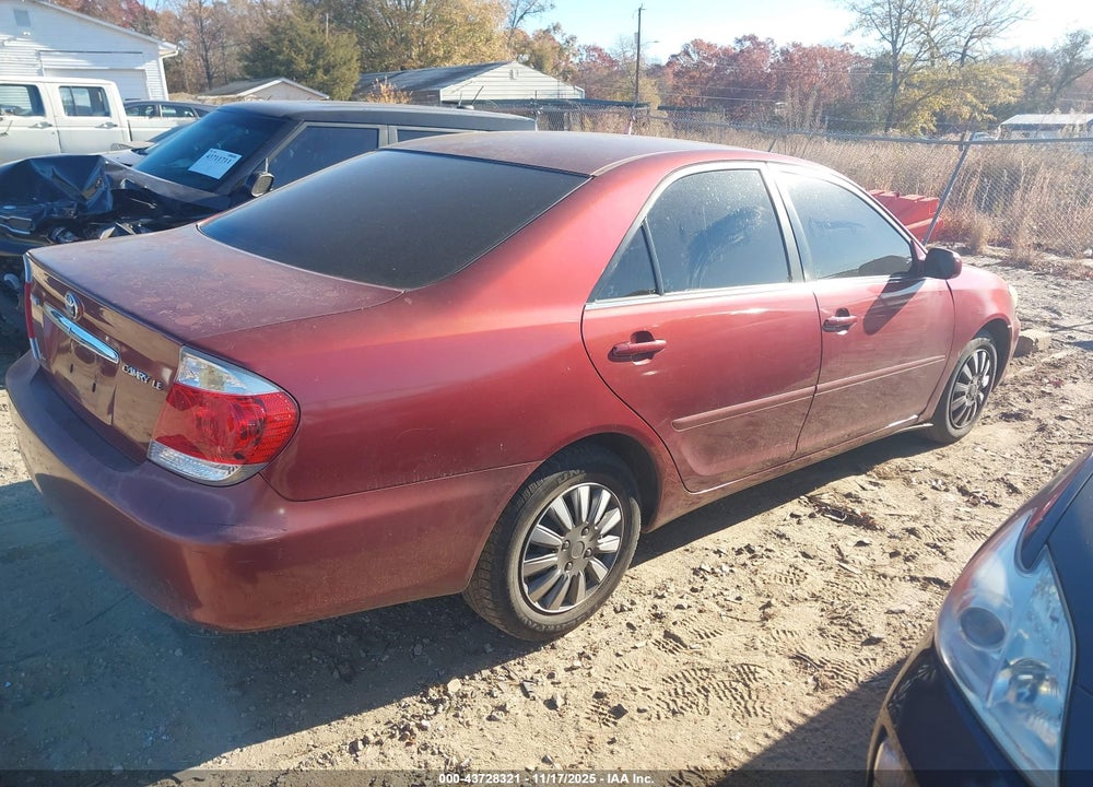 2005 TOYOTA CAMRY LE VIN: 4T1BE32K35U047075
