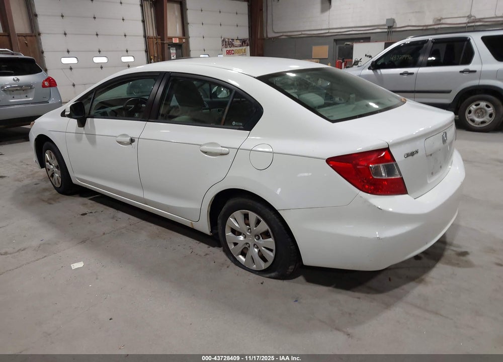 2012 HONDA CIVIC LX VIN: 2HGFB2F50CH315823