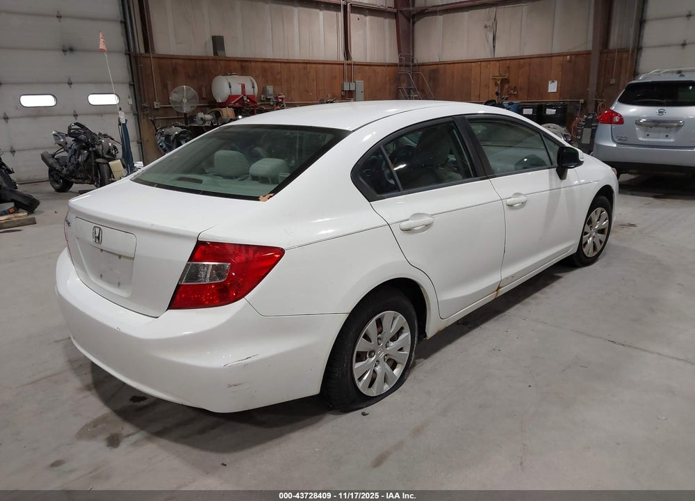 2012 HONDA CIVIC LX VIN: 2HGFB2F50CH315823