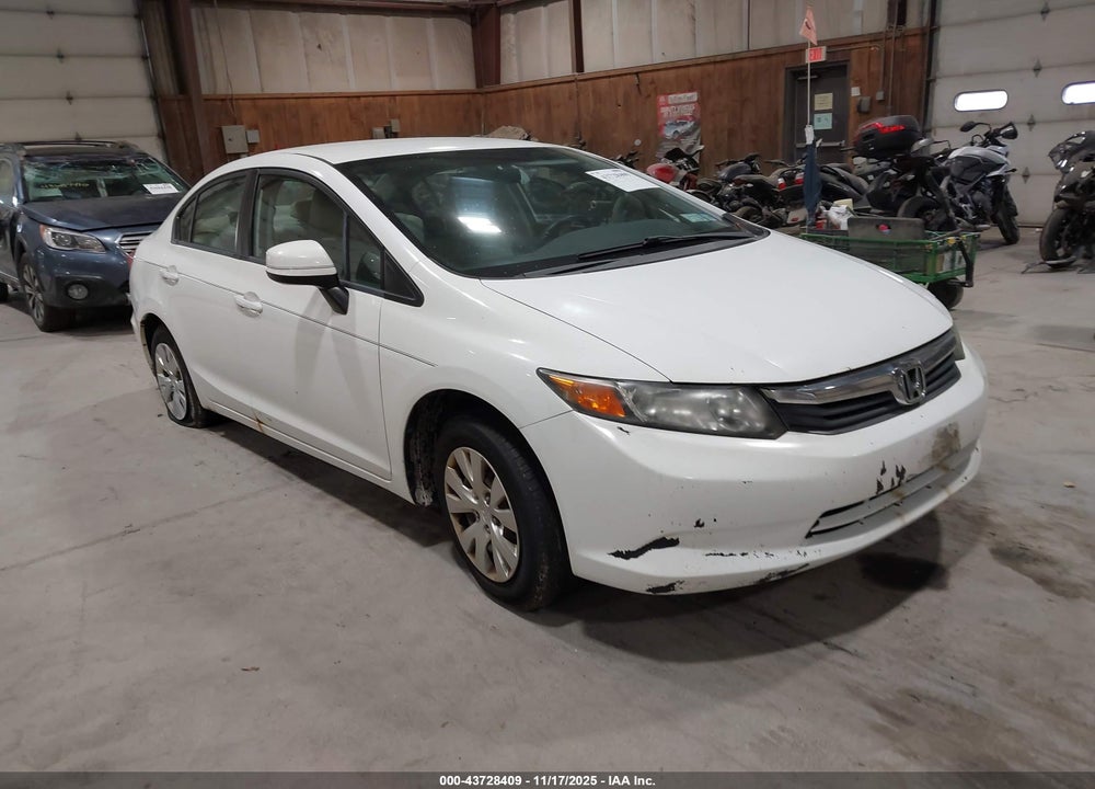2012 HONDA CIVIC LX VIN: 2HGFB2F50CH315823