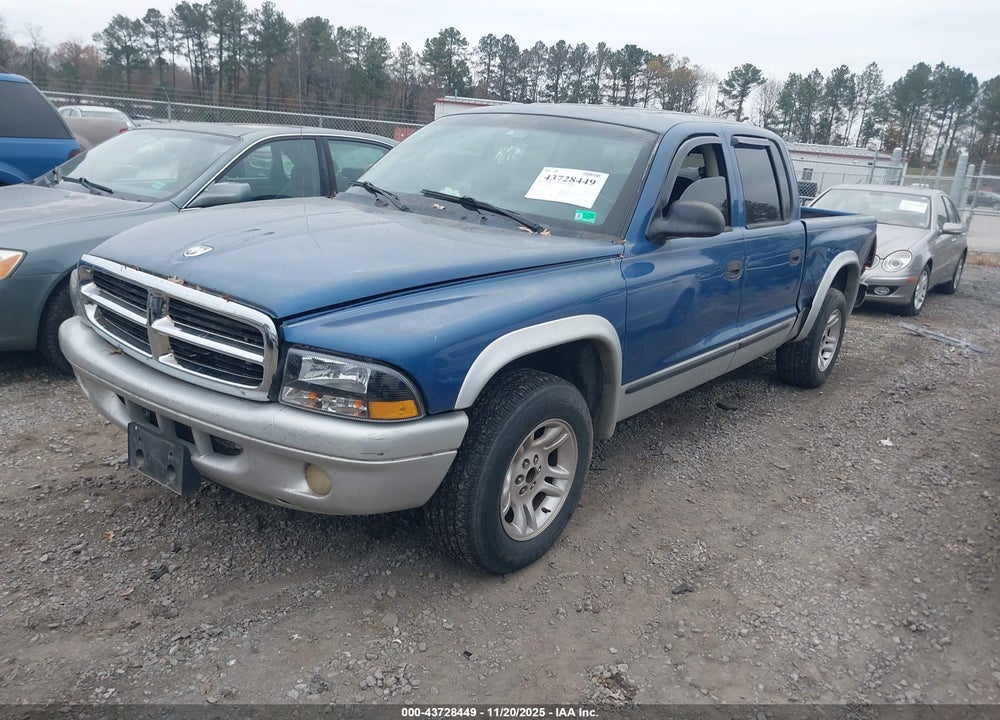 2004 DODGE DAKOTA SLT VIN: 1D7HL48KX4S533772