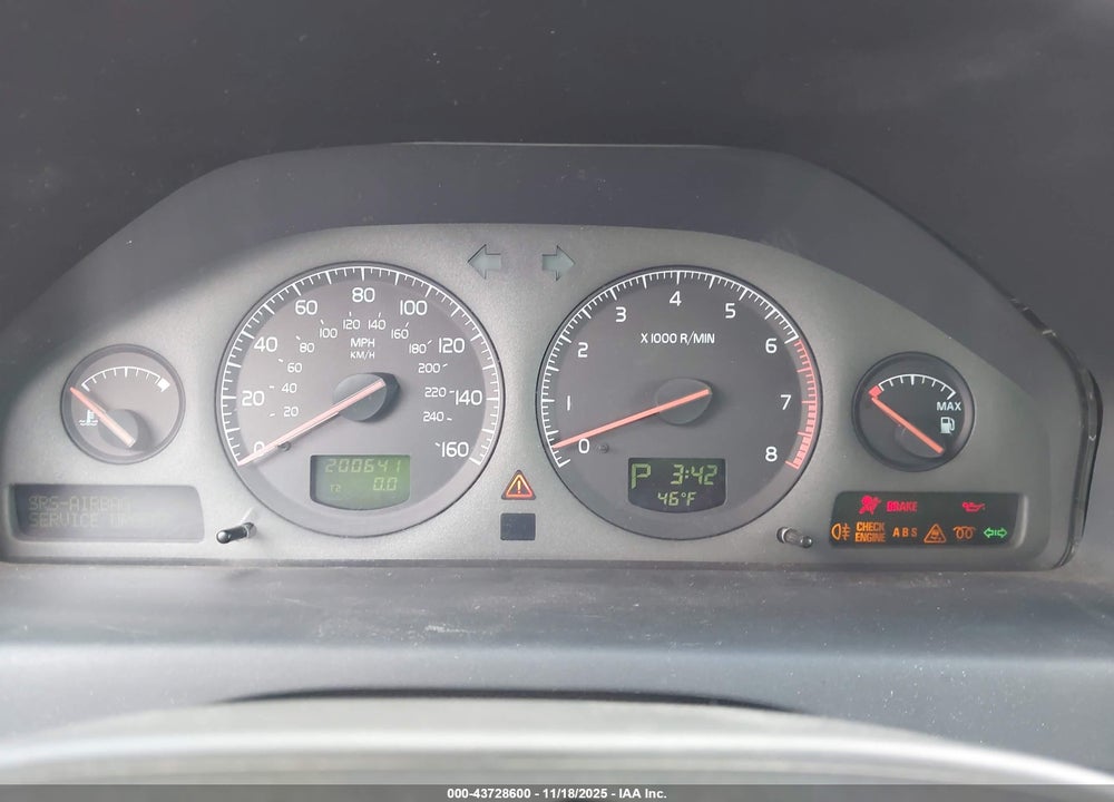2003 VOLVO XC70 2.5T VIN: YV1SZ59HX31101513