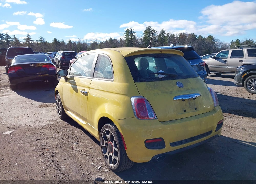 2012 FIAT 500 SPORT VIN: 3C3CFFBRXCT383922