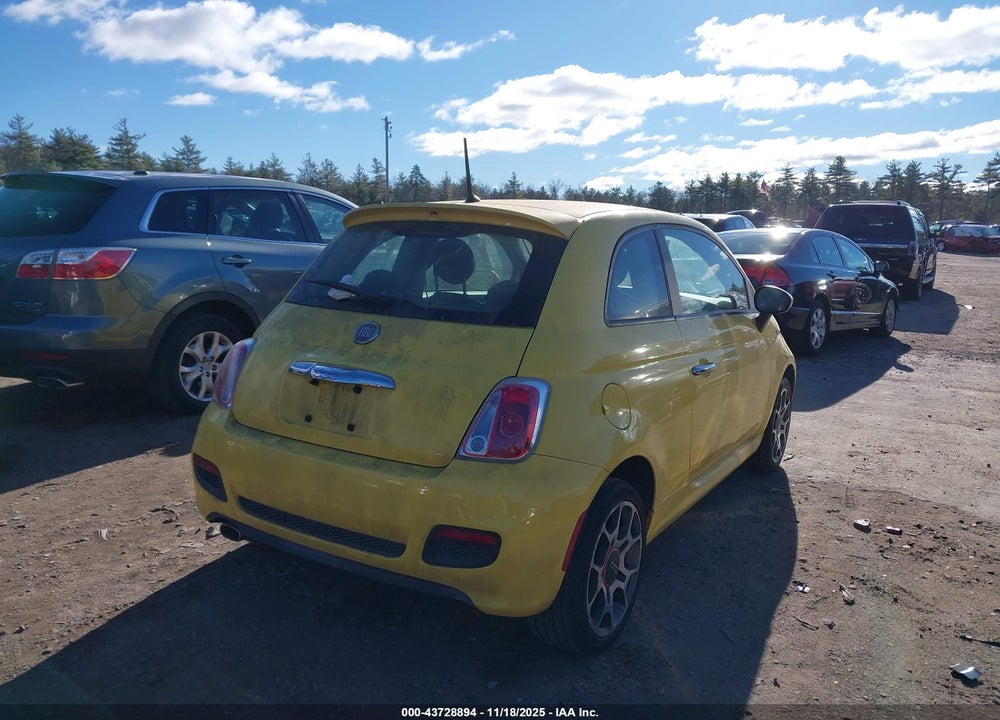 2012 FIAT 500 SPORT VIN: 3C3CFFBRXCT383922