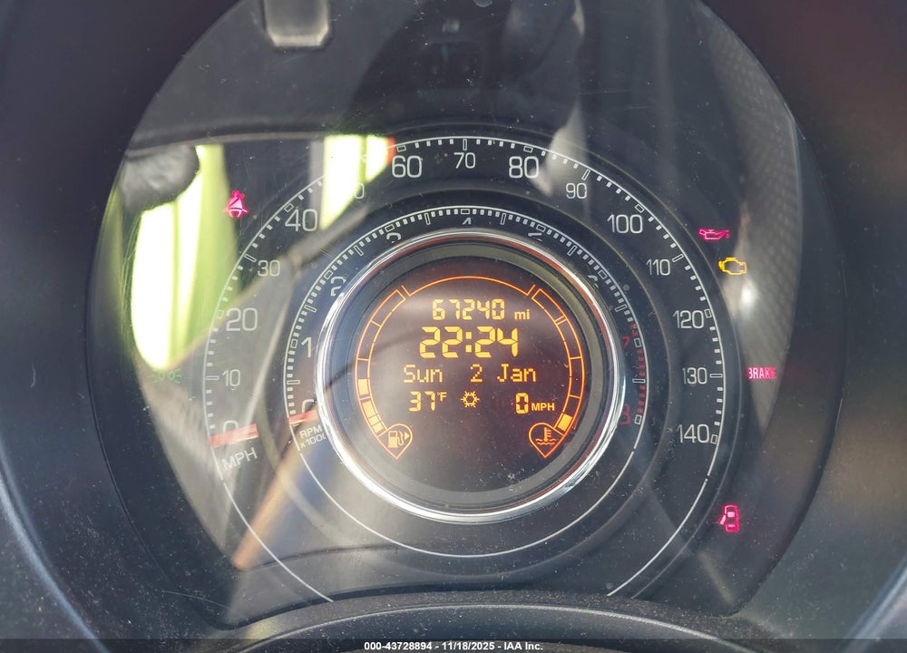 2012 FIAT 500 SPORT VIN: 3C3CFFBRXCT383922