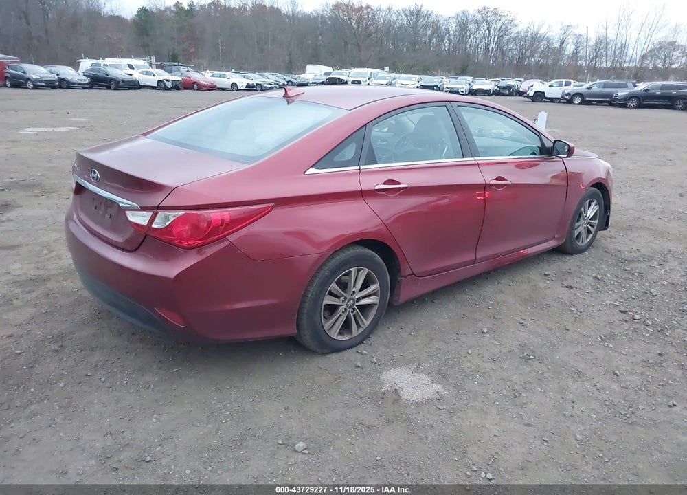 2014 HYUNDAI SONATA GLS VIN: 5NPEB4AC7EH893018