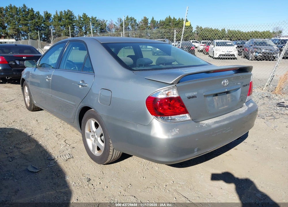 2005 TOYOTA CAMRY SE VIN: 4T1BE32K65U535890