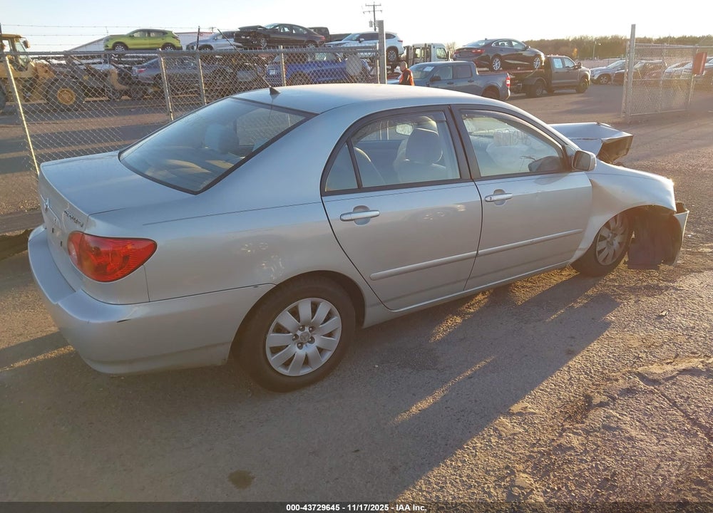 2003 TOYOTA COROLLA LE VIN: 2T1BR38E23C114057