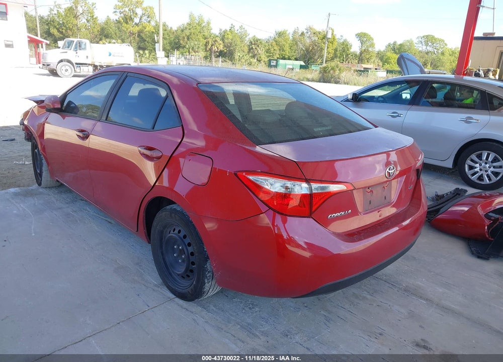 2015 TOYOTA COROLLA LE VIN: 2T1BURHE7FC442287