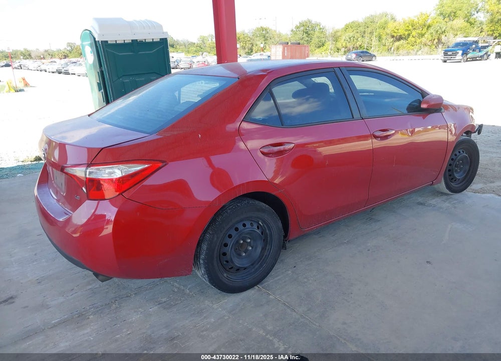 2015 TOYOTA COROLLA LE VIN: 2T1BURHE7FC442287