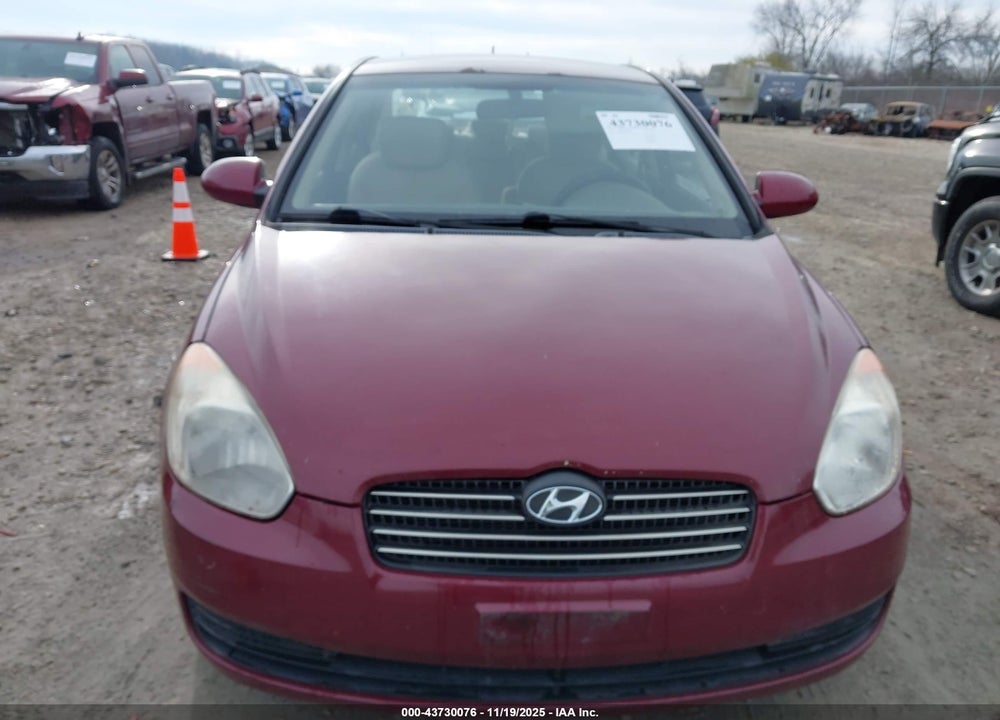 2009 HYUNDAI ACCENT GLS VIN: KMHCN46C29U383982