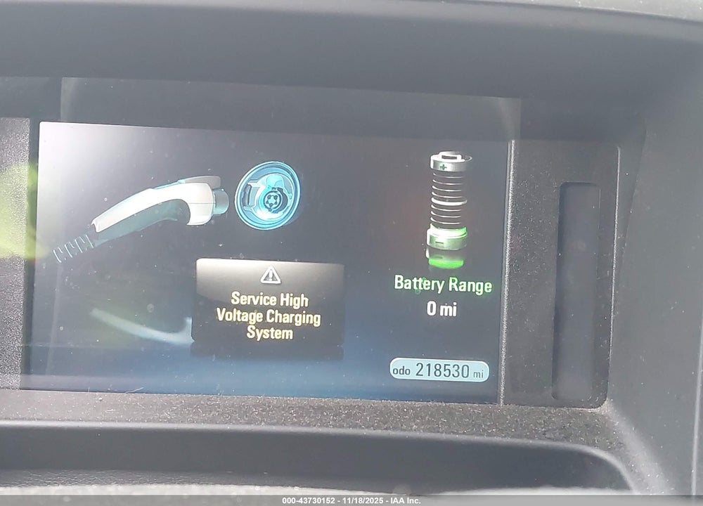 2013 CHEVROLET VOLT VIN: 1G1RB6E40DU101935