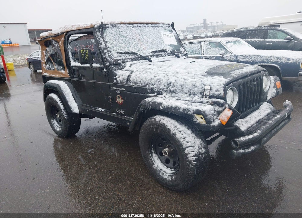 2000 JEEP WRANGLER SAHARA VIN: 1J4FA59S8YP768234