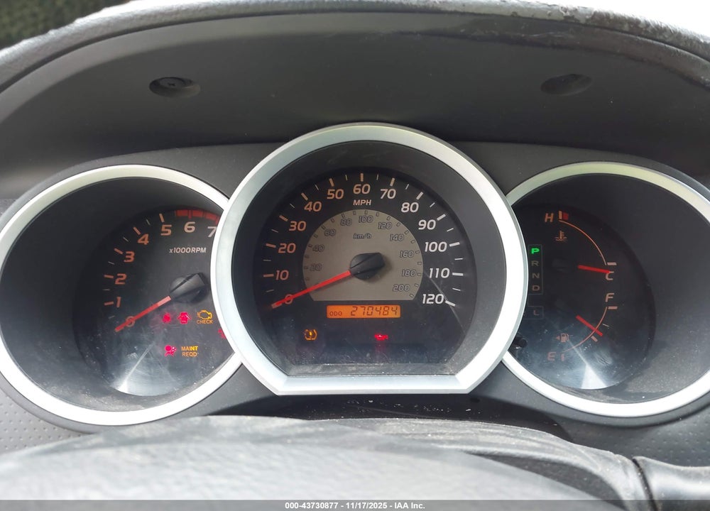 2007 TOYOTA TACOMA BASE V6 VIN: 5TEMU52N27Z331720