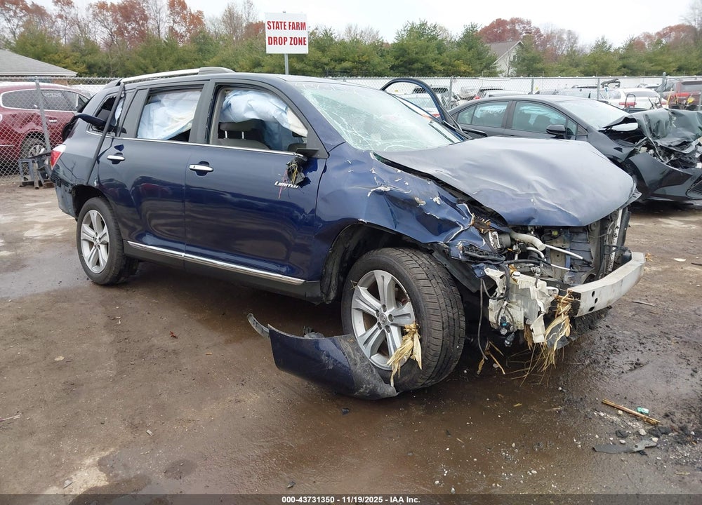 2013 TOYOTA HIGHLANDER LIMITED V6 VIN: 5TDDK3EH3DS257684