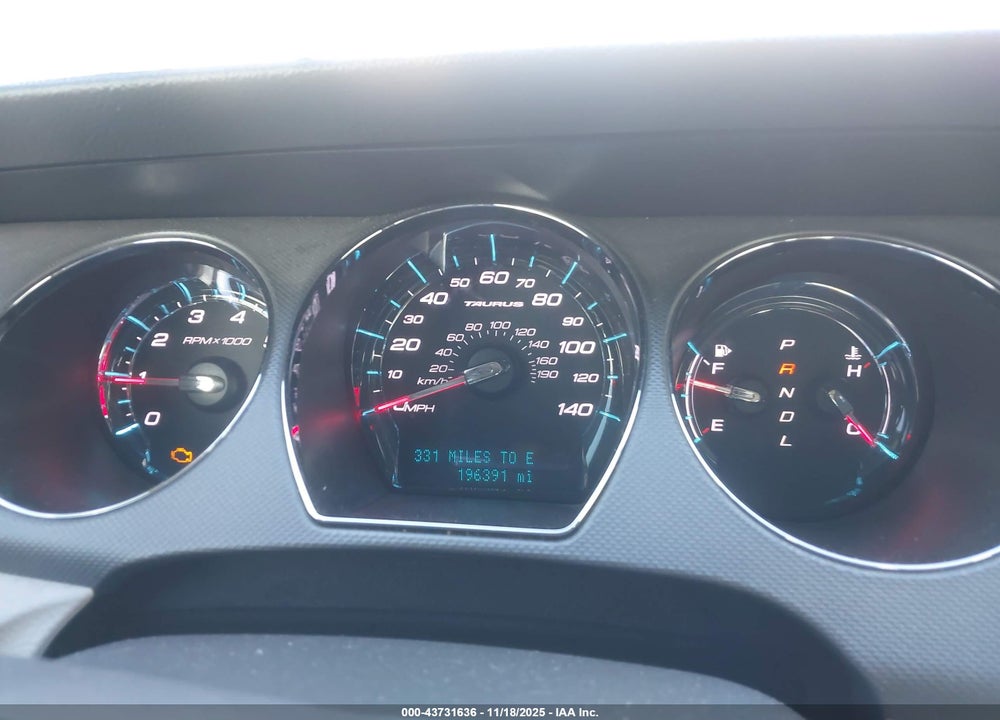 2011 FORD TAURUS SE VIN: 1FAHP2DW8BG187383