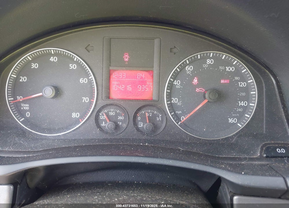 2007 VOLKSWAGEN EOS 2.0T VIN: WVWAA71FX7V029158