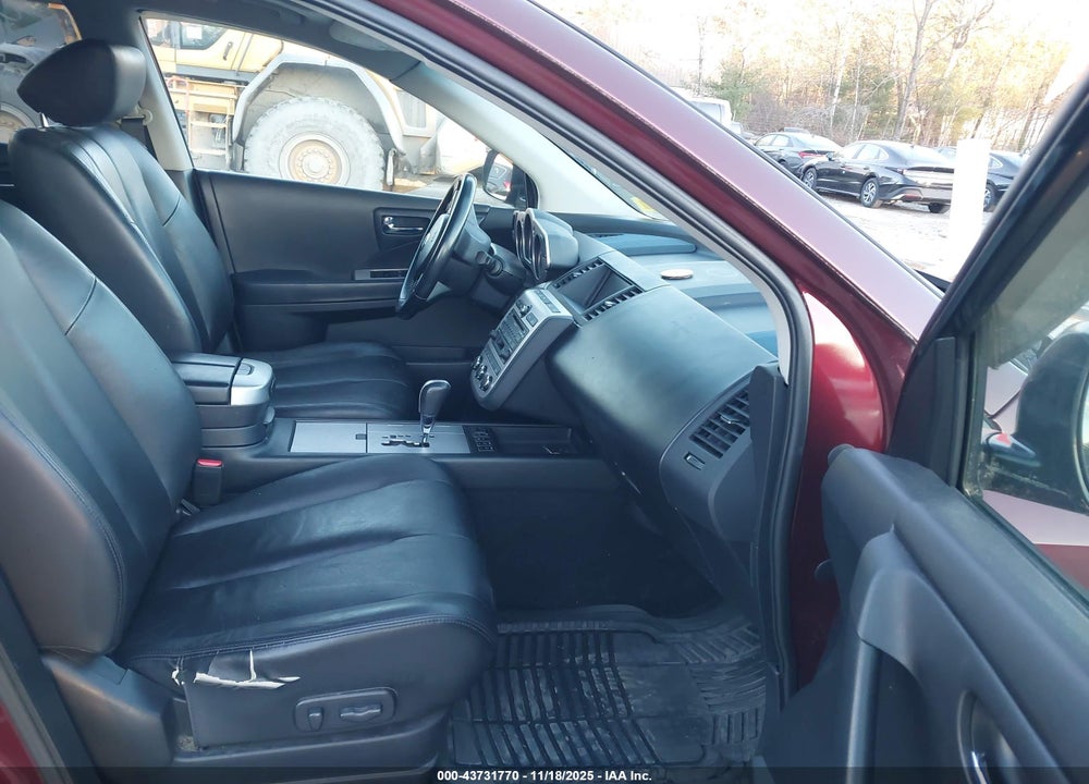 2007 NISSAN MURANO SL VIN: JN8AZ08W17W660644