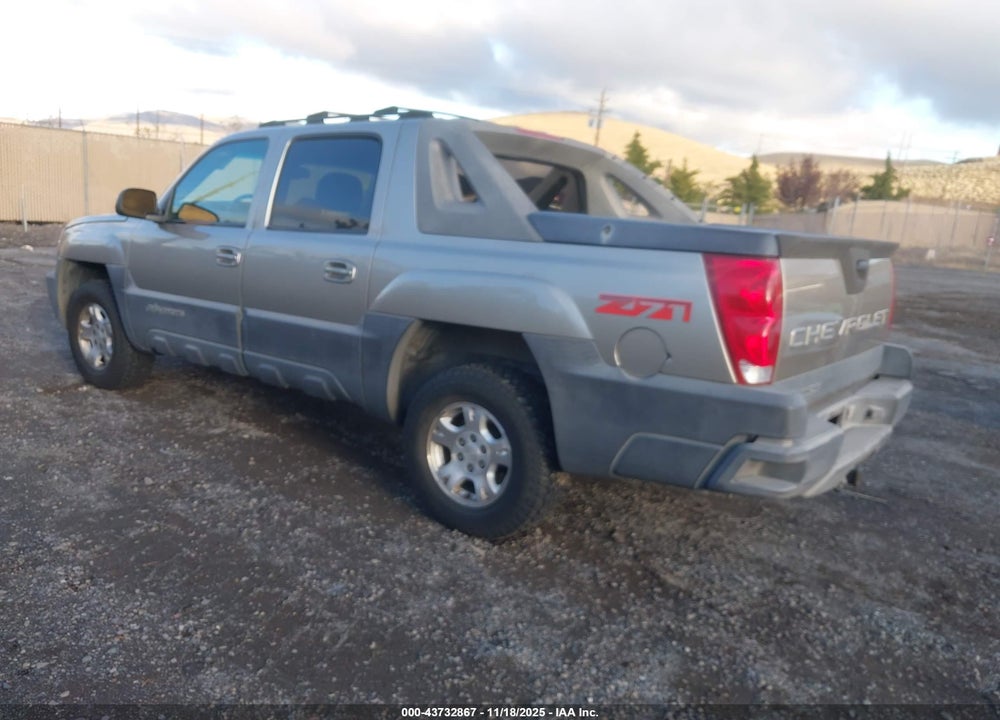 2003 CHEVROLET AVALANCHE K1500 VIN: 3GNEK13T43G185883