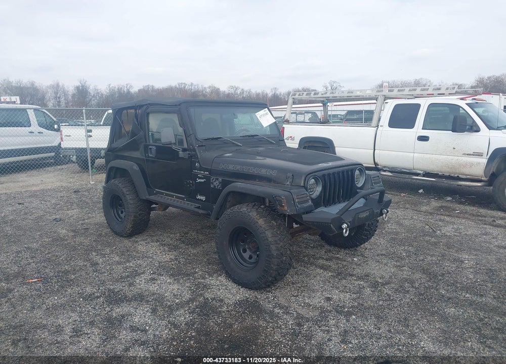 1999 JEEP WRANGLER SPORT VIN: 1J4FY19S5XP482862