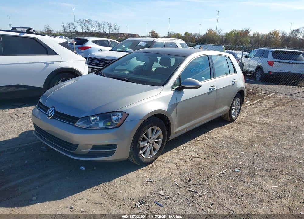 2015 VOLKSWAGEN GOLF TSI S 4-DOOR VIN: 3VW217AU2FM018468