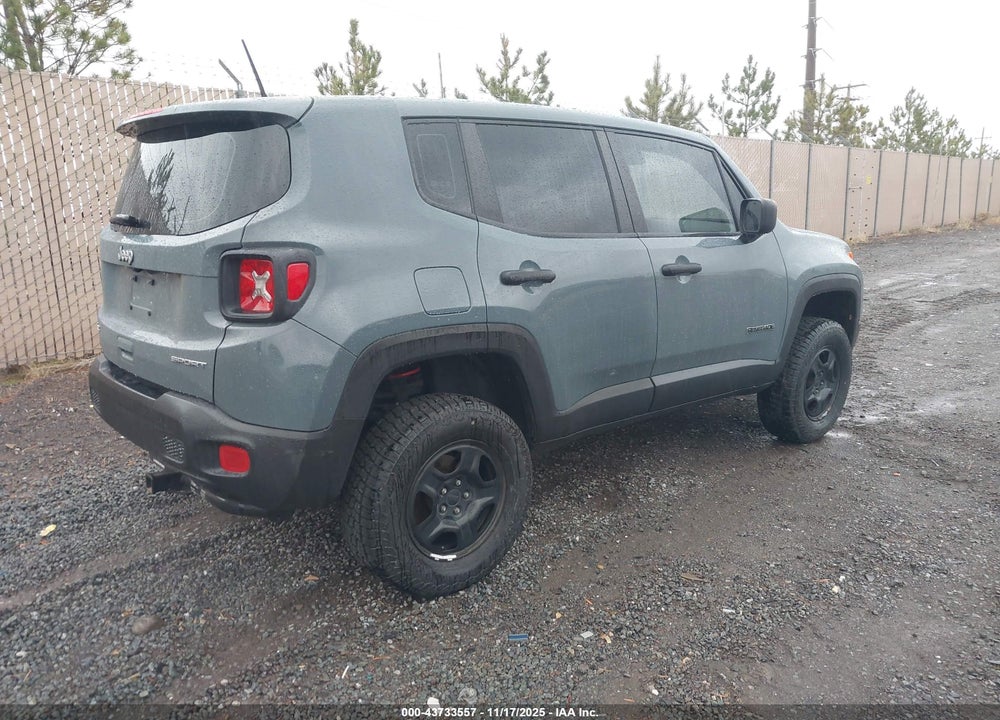 2018 JEEP RENEGADE SPORT 4X4 VIN: ZACCJBAH8JPJ00480