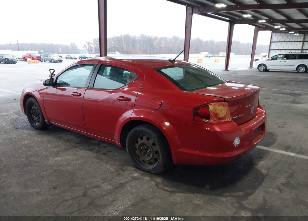 2013 DODGE AVENGER SE V6 VIN: 1C3CDZAG1DN747900
