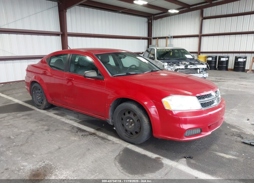 2013 DODGE AVENGER SE V6 VIN: 1C3CDZAG1DN747900
